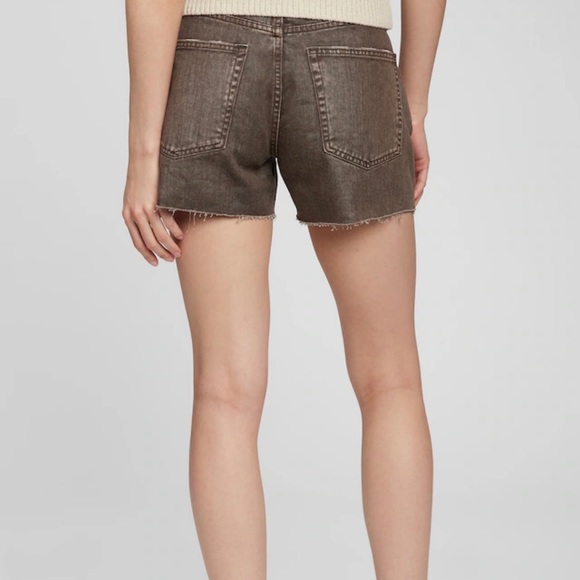 Gap 3.5" Low Stride denim shorts, espresso brown - Picture 3 of 7